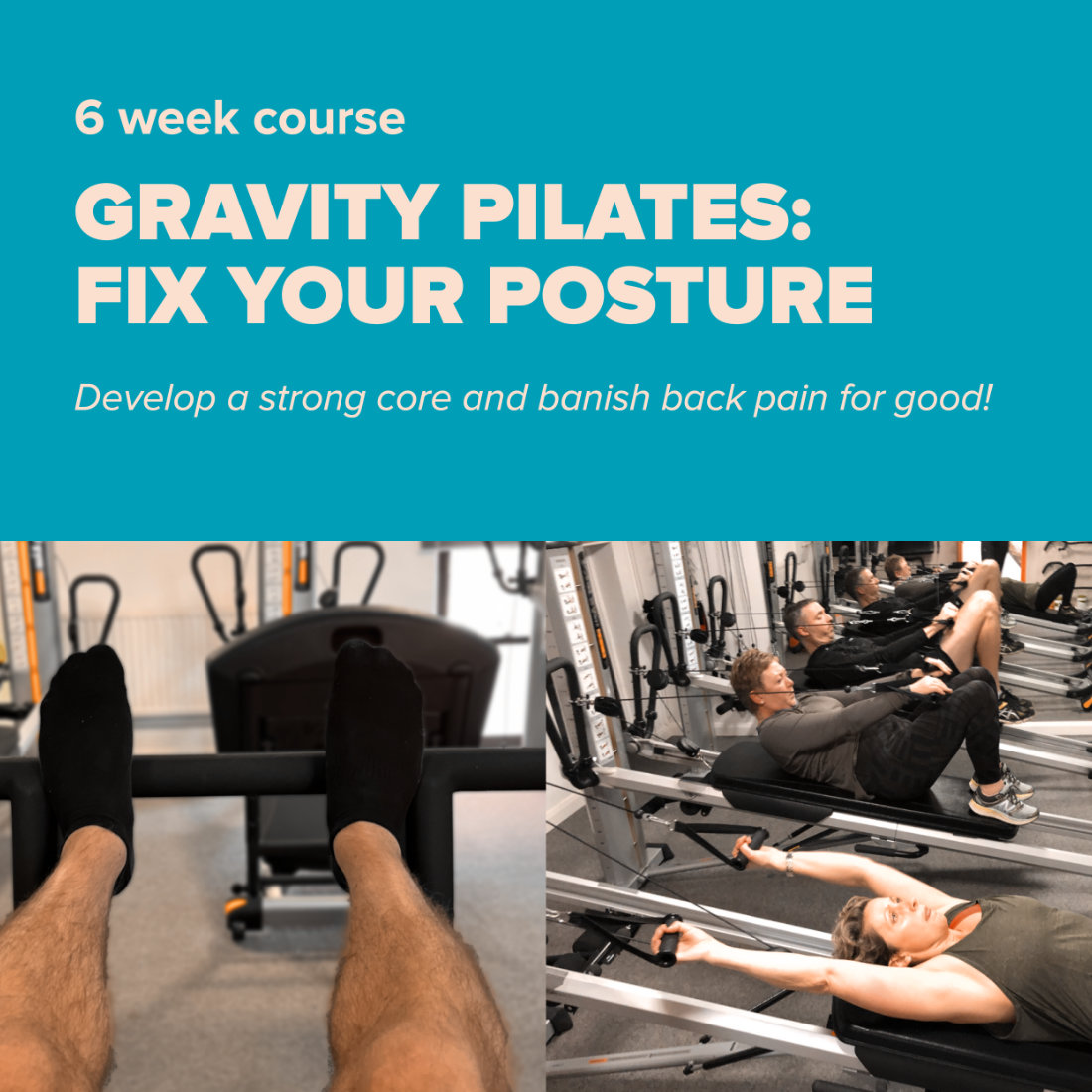 Gravity Reformer Pilates: Fix Your Posture course with Helen Ashcroft at New Energy Fitness in Winchester, Hampshire